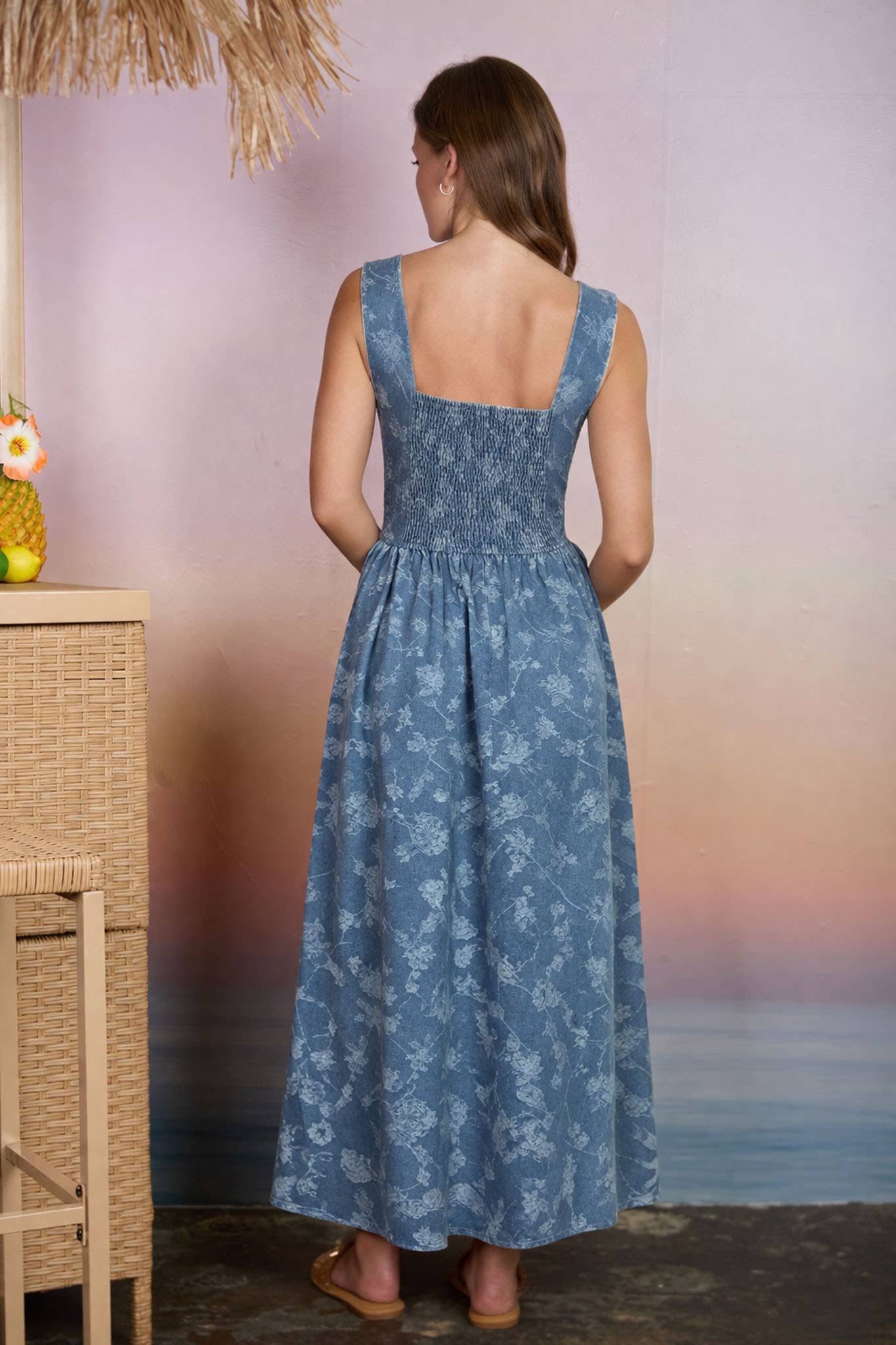 Denim & Daisies Midi Dress