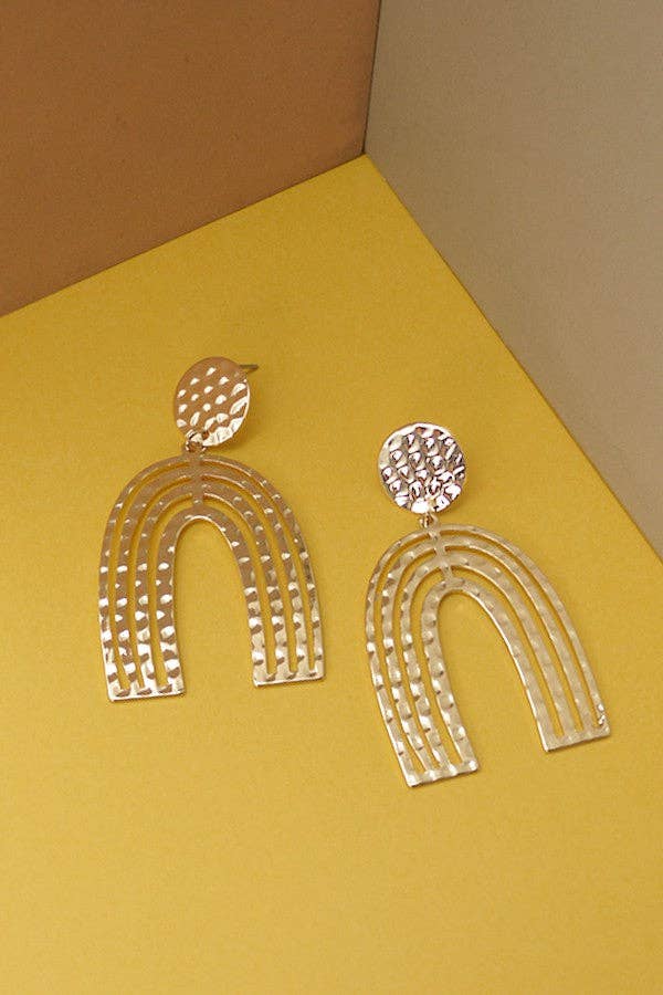 Gold Rainbow Drop Earrings