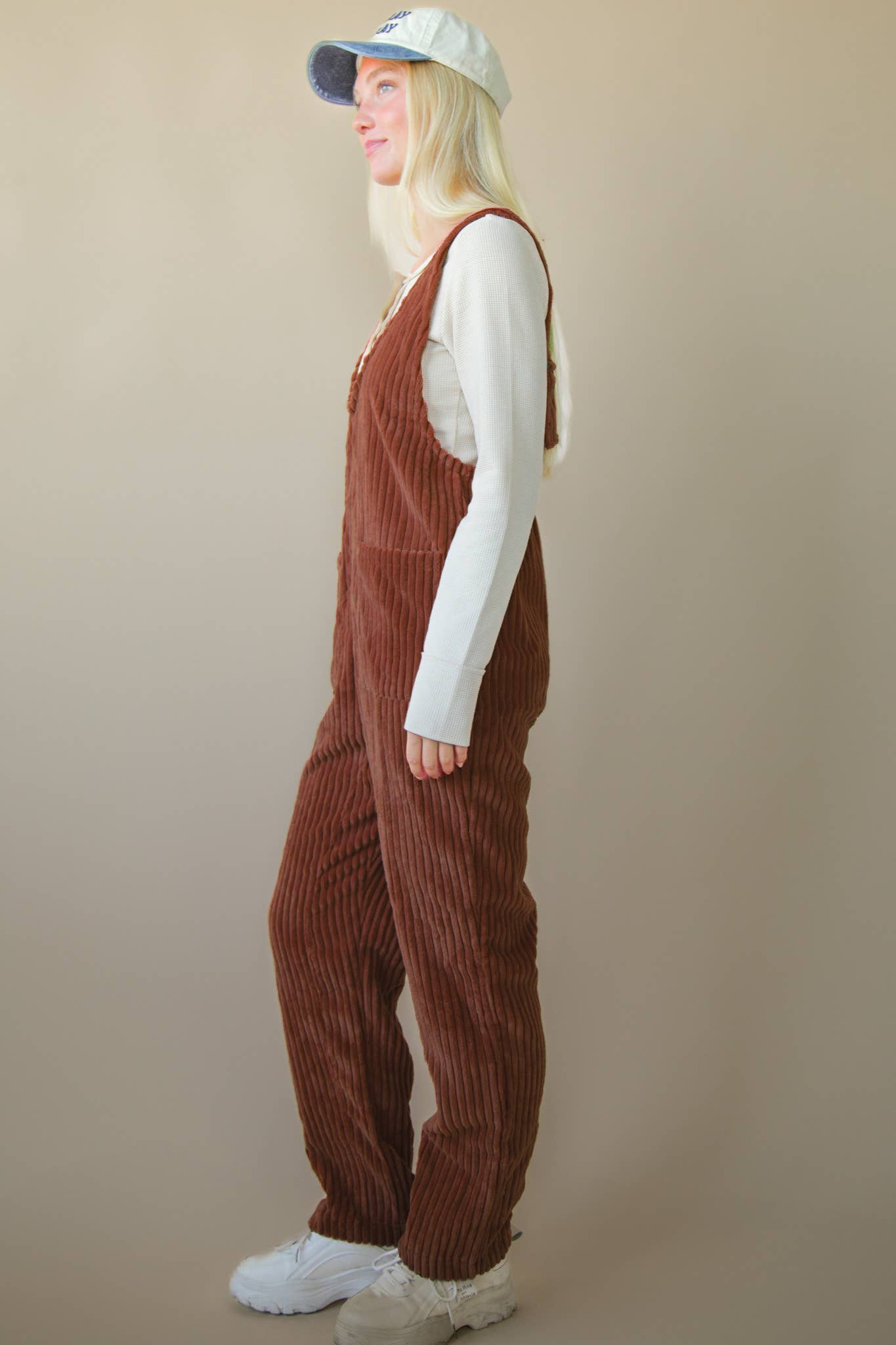 Brick Corduroy Jumpsuit