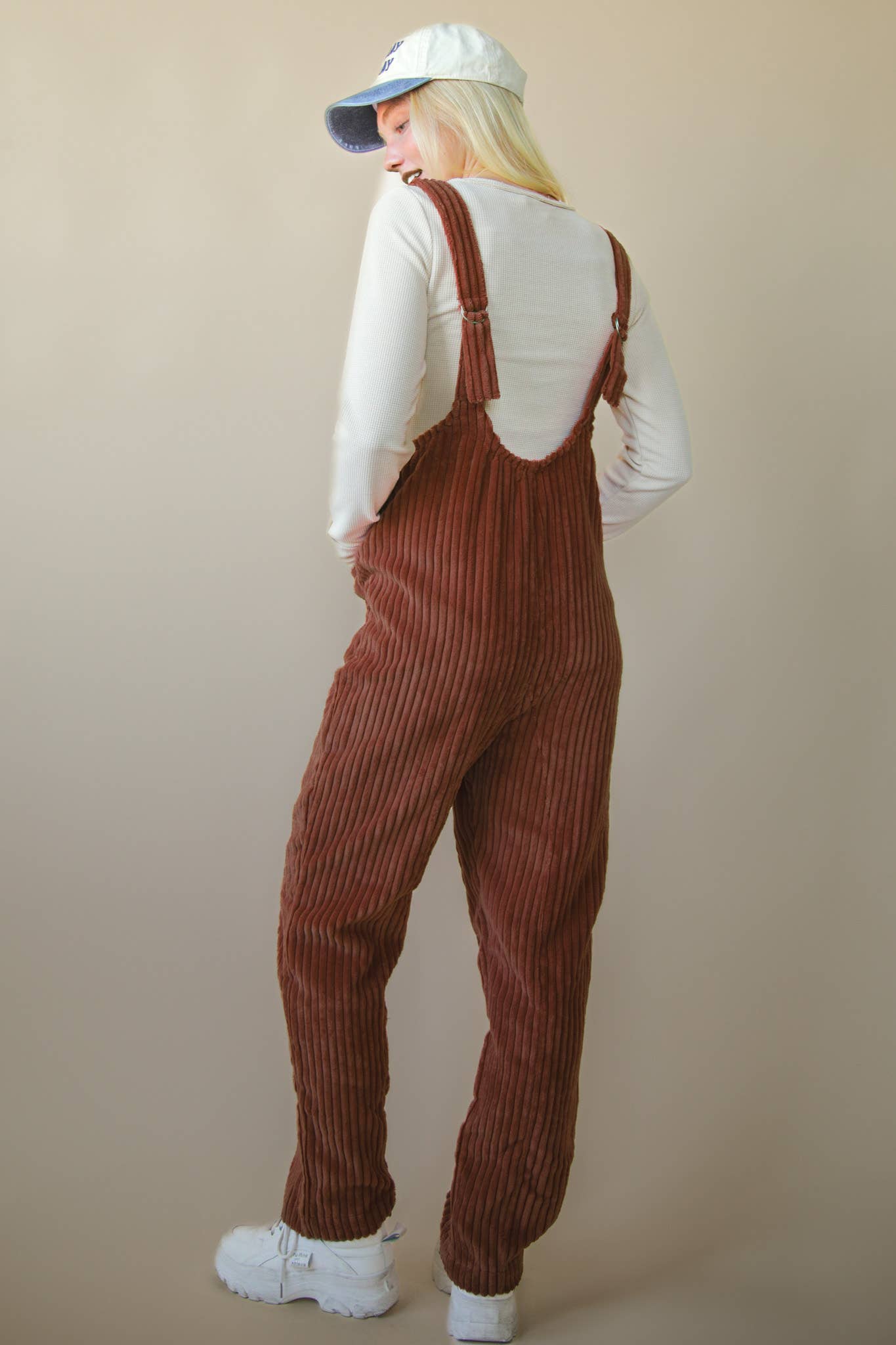 Brick Corduroy Jumpsuit