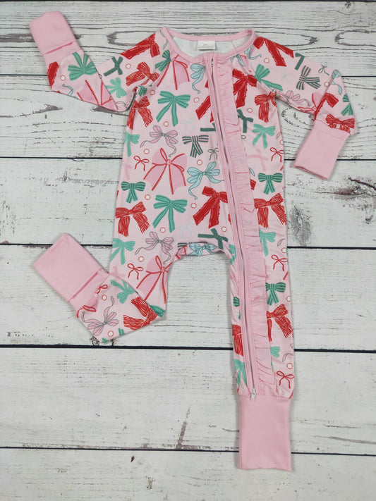 Baby Multi Bow Zipper Sleeper