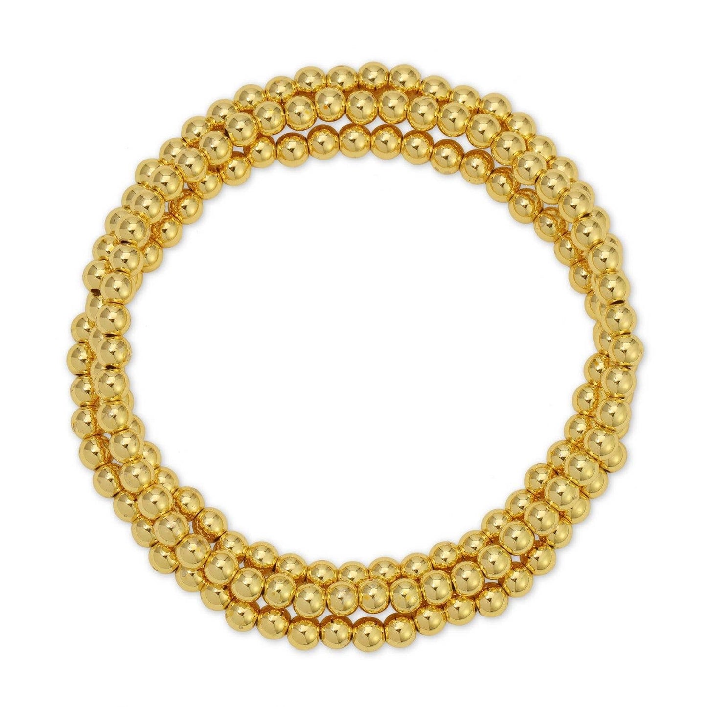 Gold Bead Stretch Bracelet