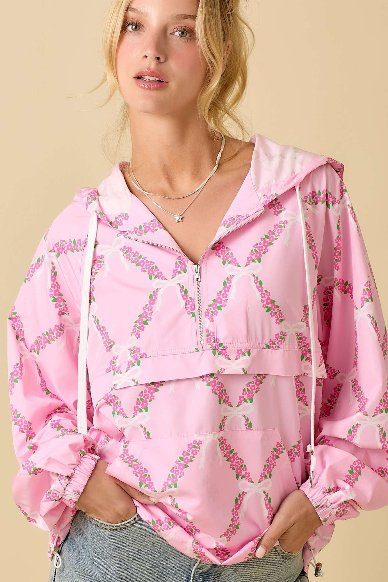 Pink Coquette Windbreaker