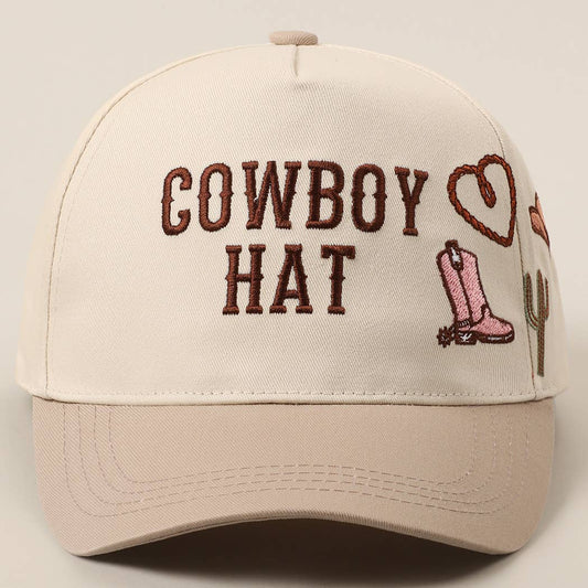 Cowboy Hat Embroidered Cap