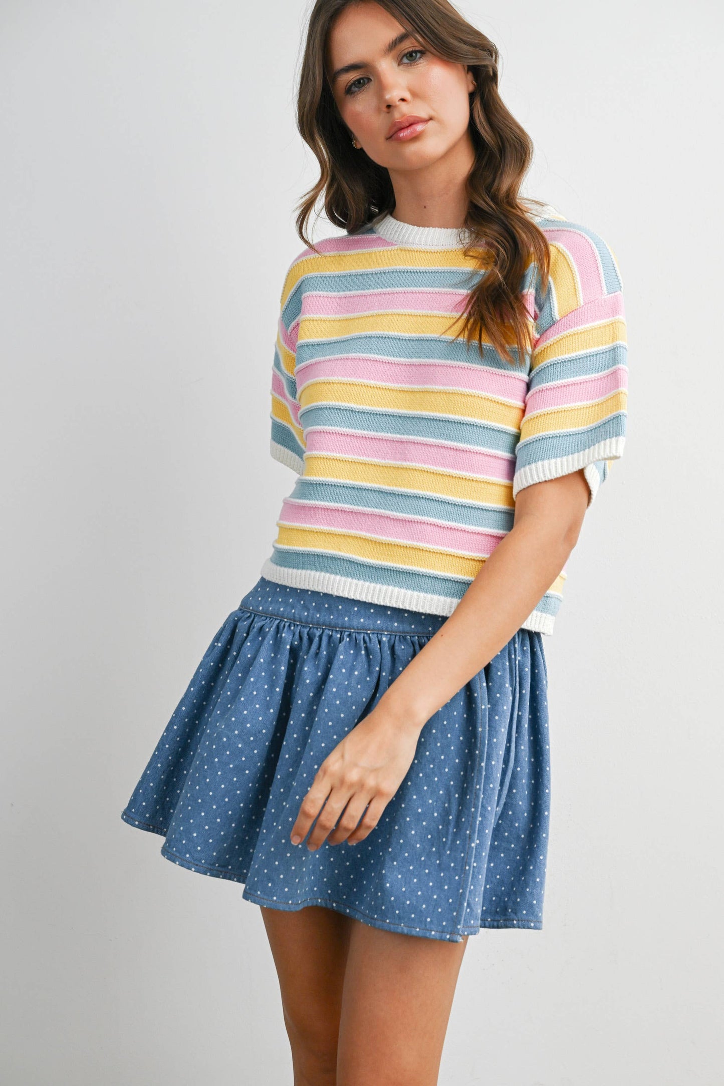 Hazy Days Stripe Knit Top