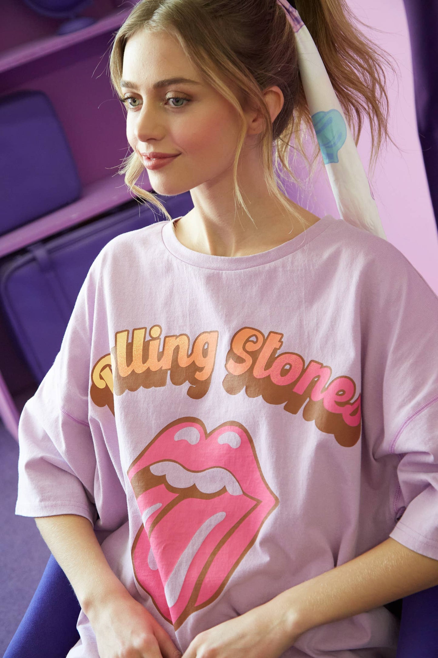Stones Graphic Oversize Tee