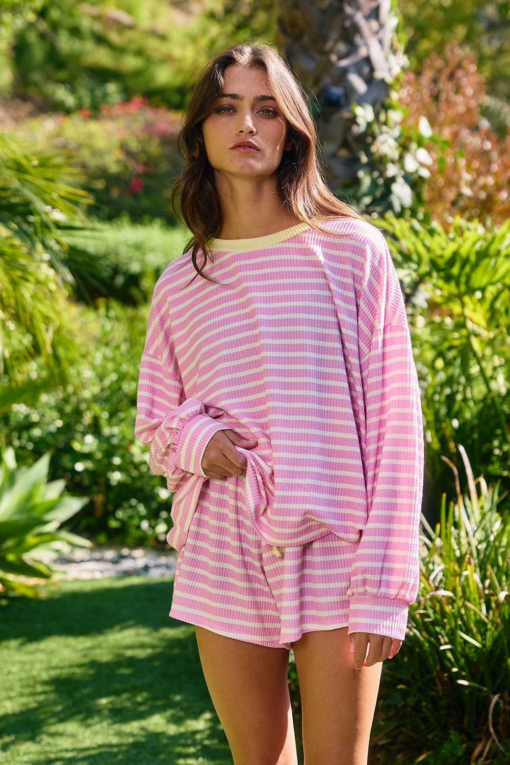 Pink Lemonade Striped Shorts