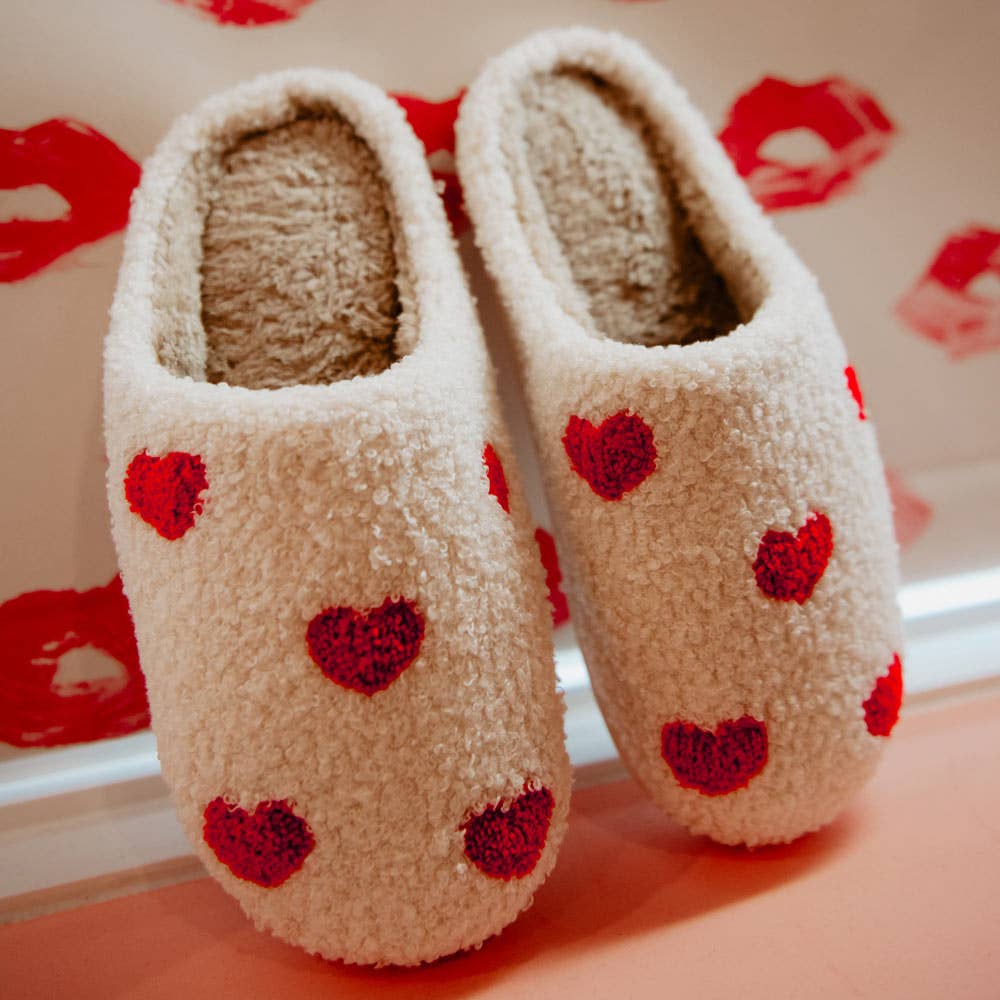 Multi Heart Slippers