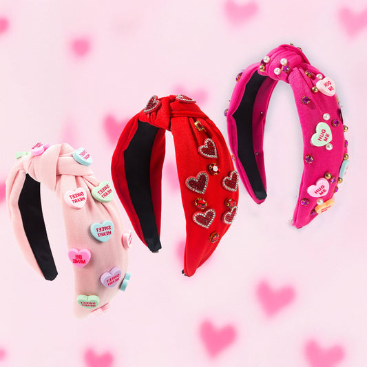 Valentine Knotted Headband