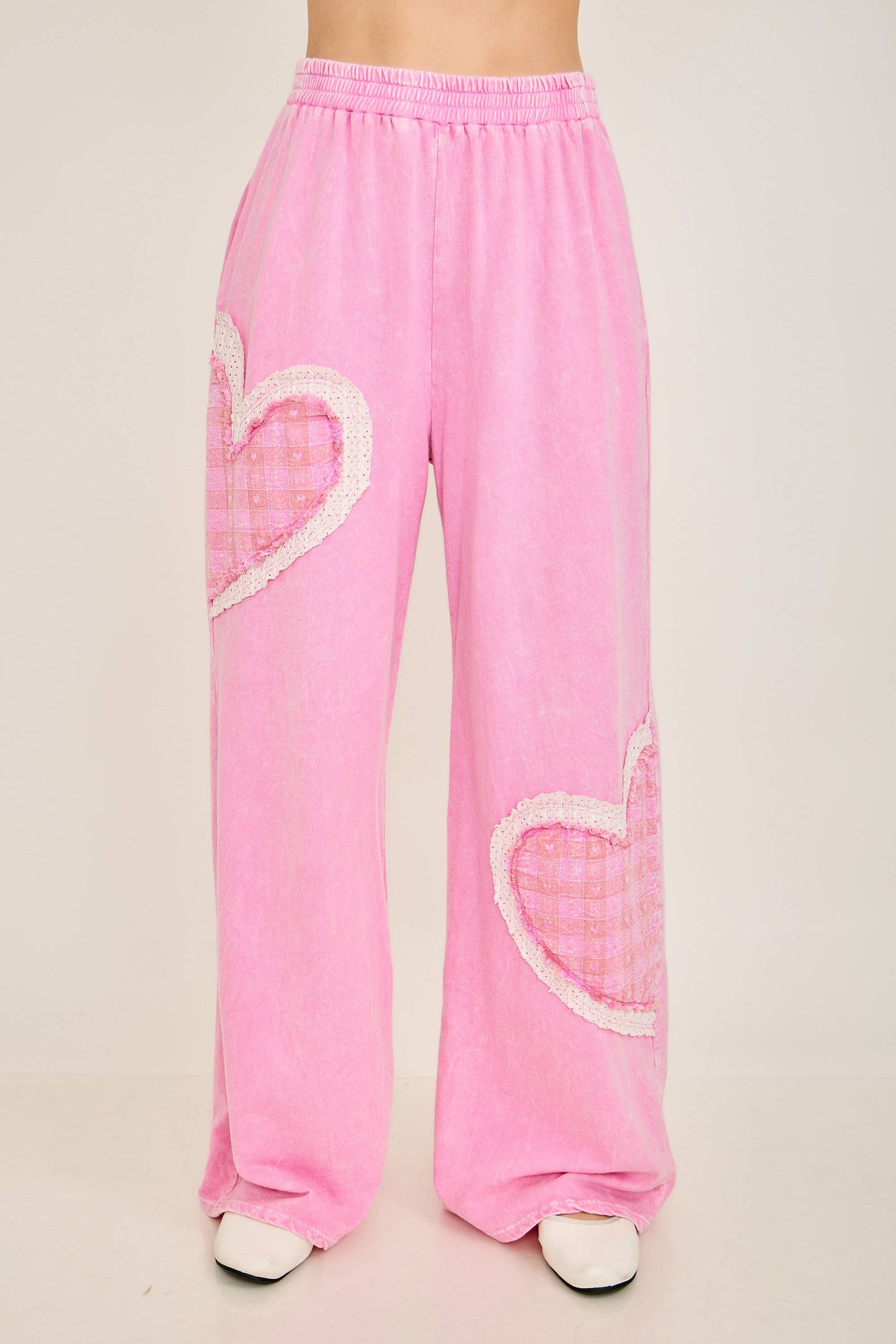 Patchwork Heart Sweatpants