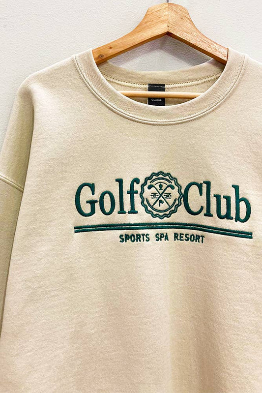 Golf Club Embroidered Sweatshirt