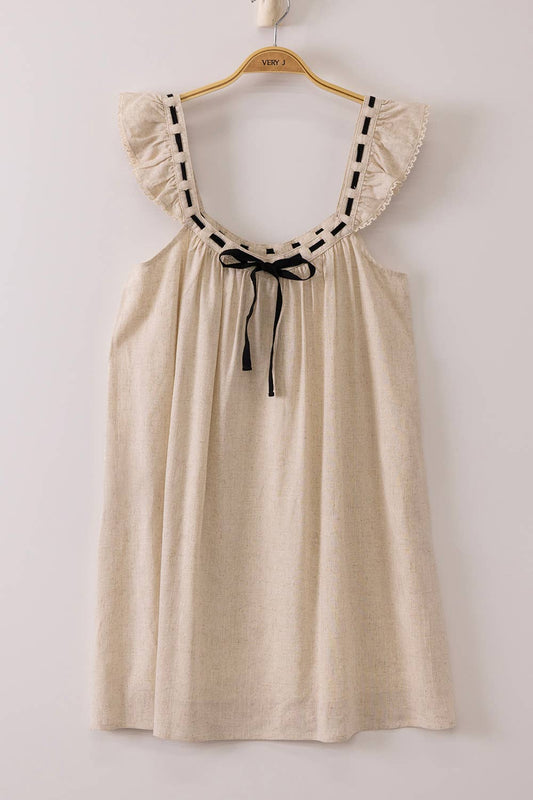 Oatmeal Mini Shift Dress