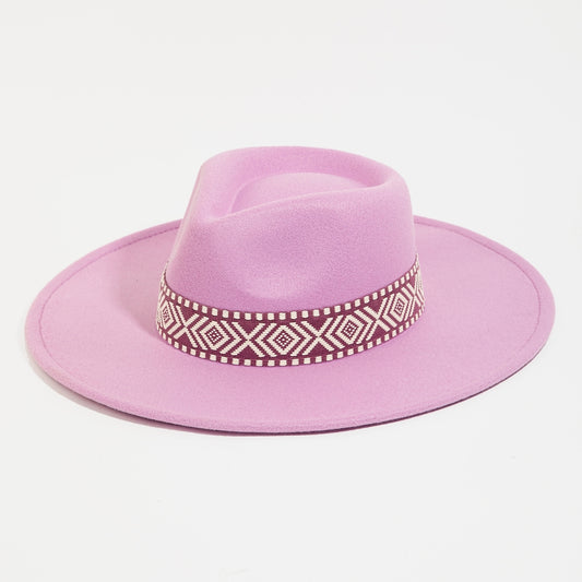 Boho Braided Band Hat - Lilac