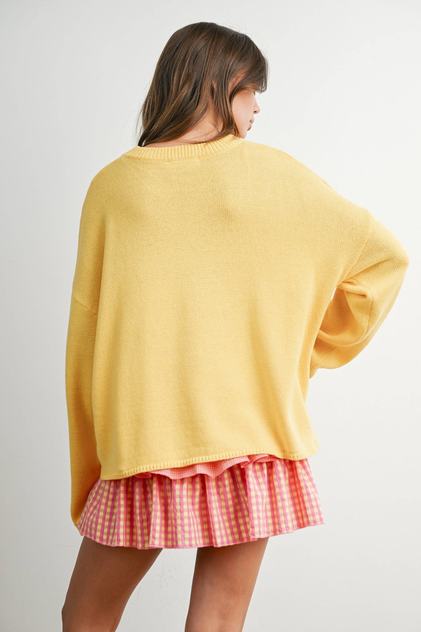 Bold Star Sweater - YELLOW