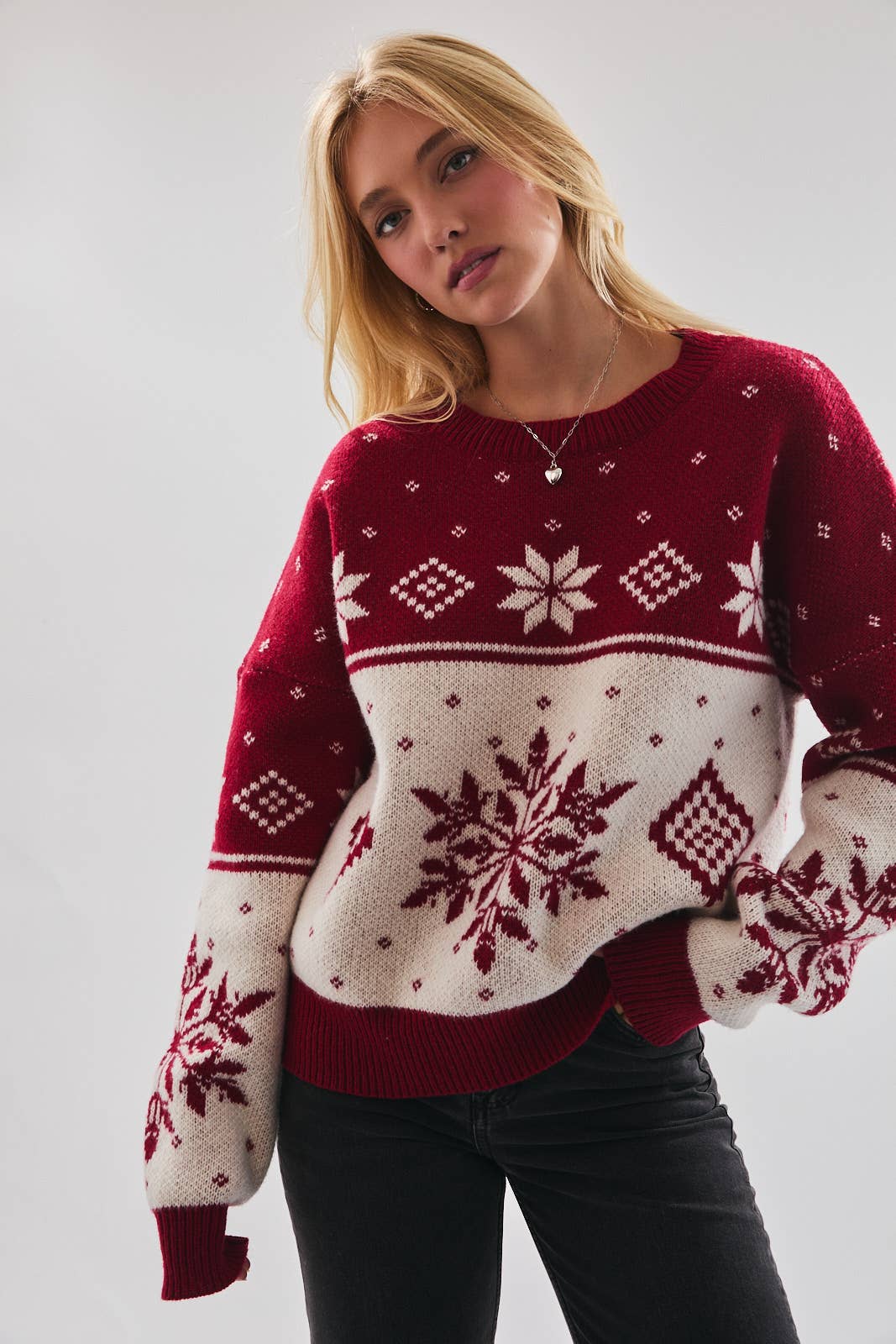 Burgundy Winter Sweater