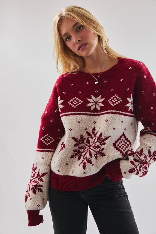 Burgundy Winter Sweater