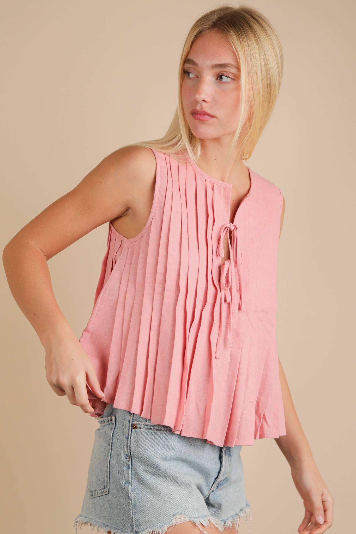 Blush Ribbon Tank