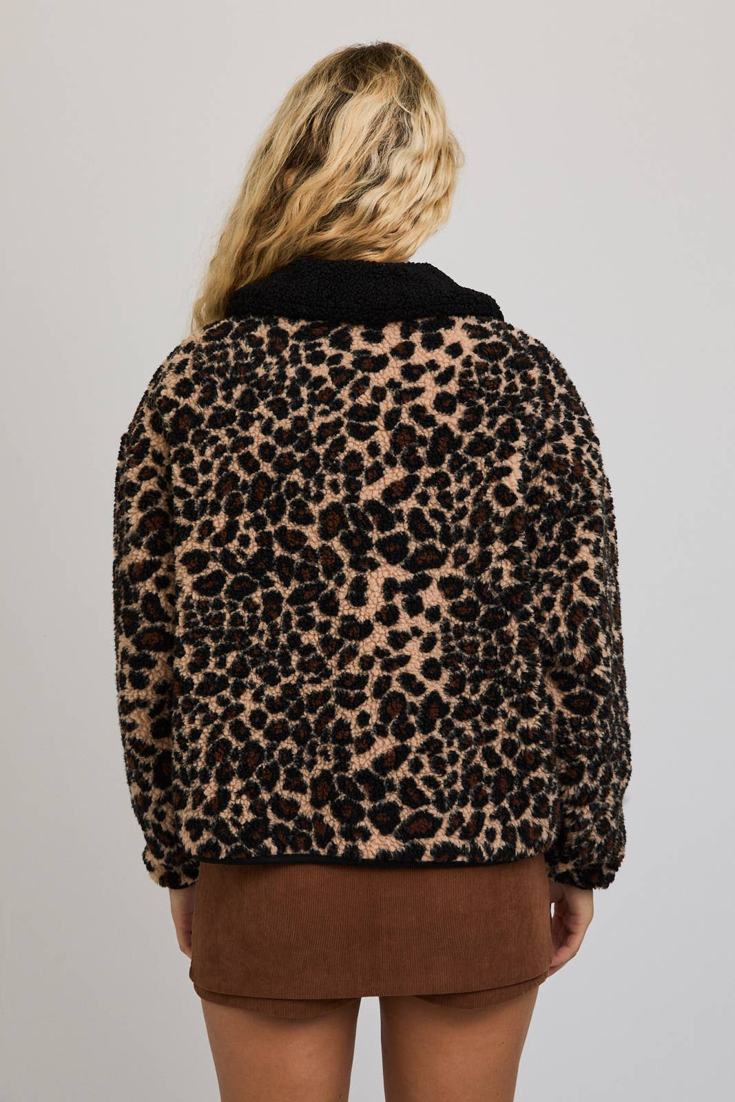 Leopard Fleece Jacket