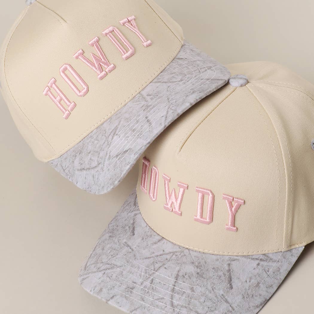 HOWDY Two-Tone Camo Hat