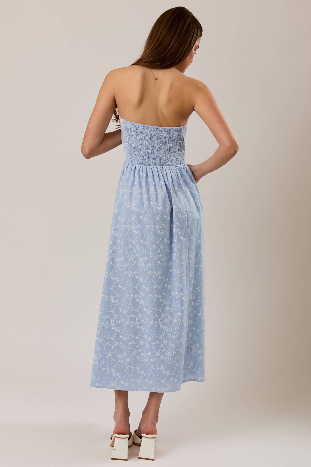 Floral Lace Midi Dress