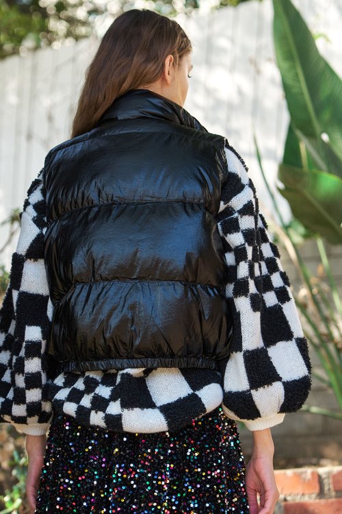 Material Girl Puffer Vest