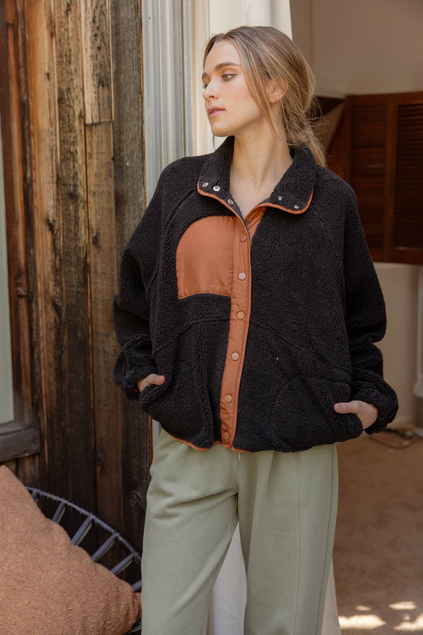 Cozy Colorblock Fleece Jacket