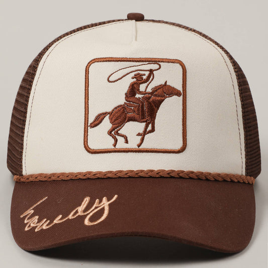 Howdy Cowboy Hat - BROWN