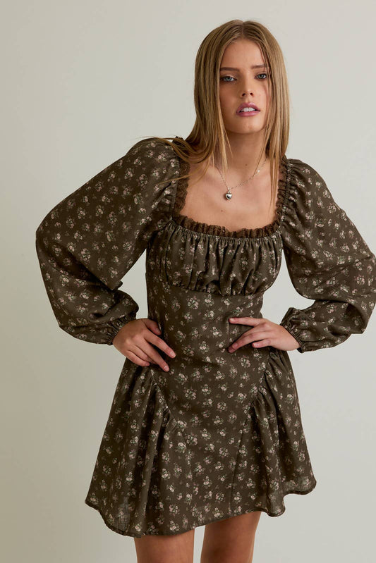 Bohemian Bloom Mini Dress