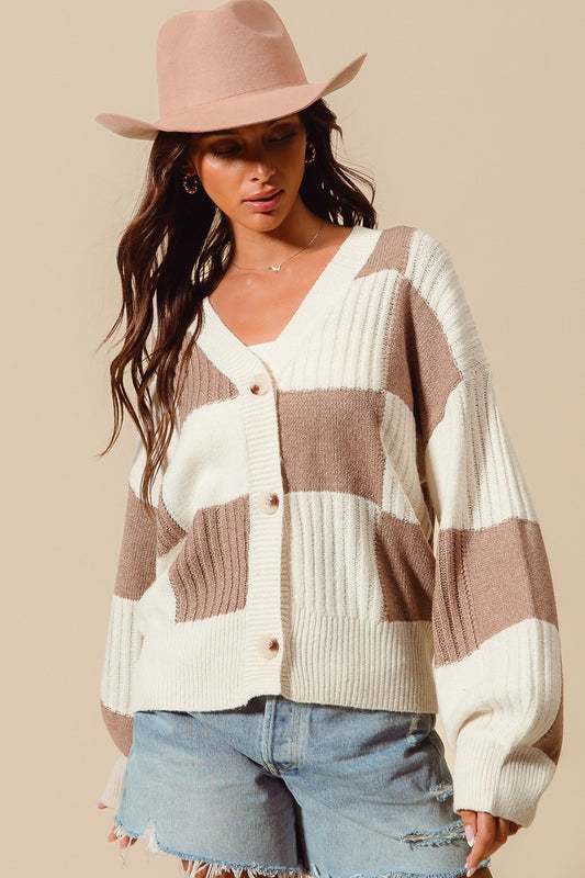Cassie Checkered Cardigan