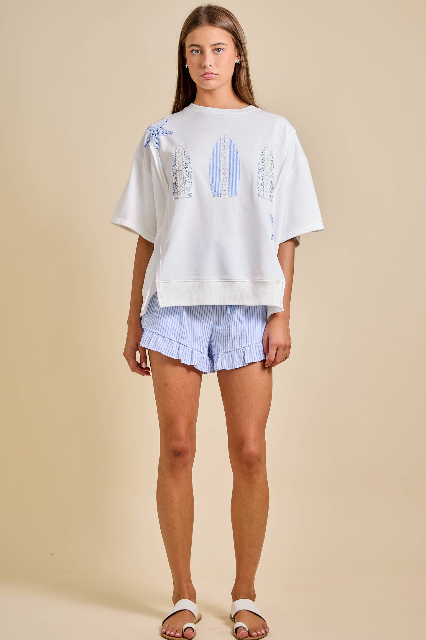 Surfboard Patchwork Tee