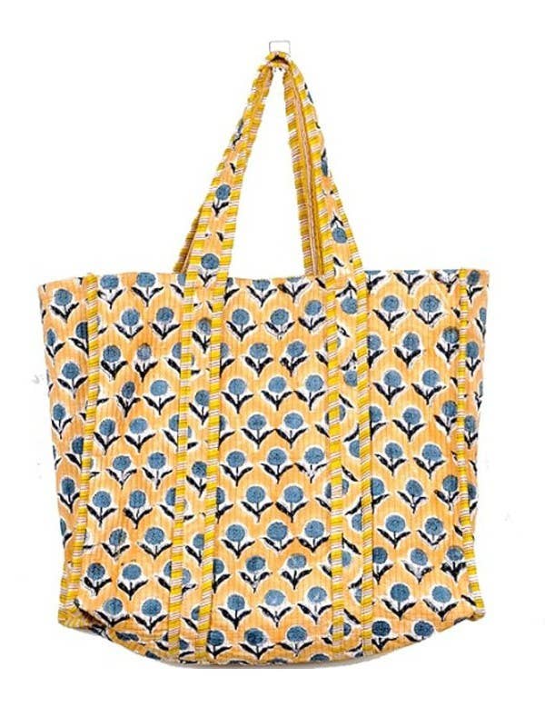 Reversible Quilted Tote Bag