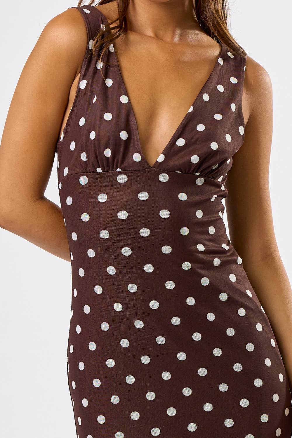 Chic Polka Dot Maxi Dress