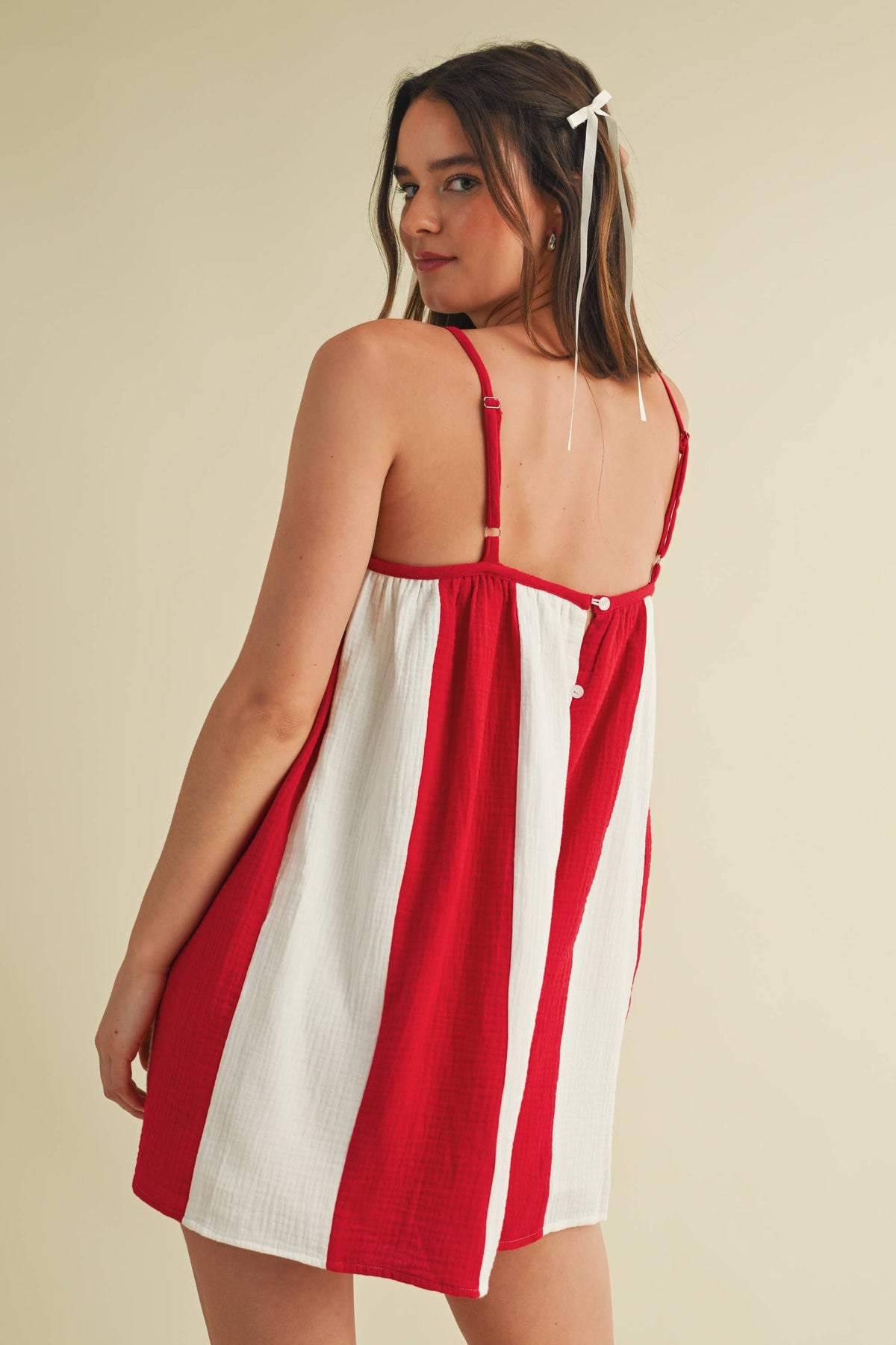 Striped Game Day Romper