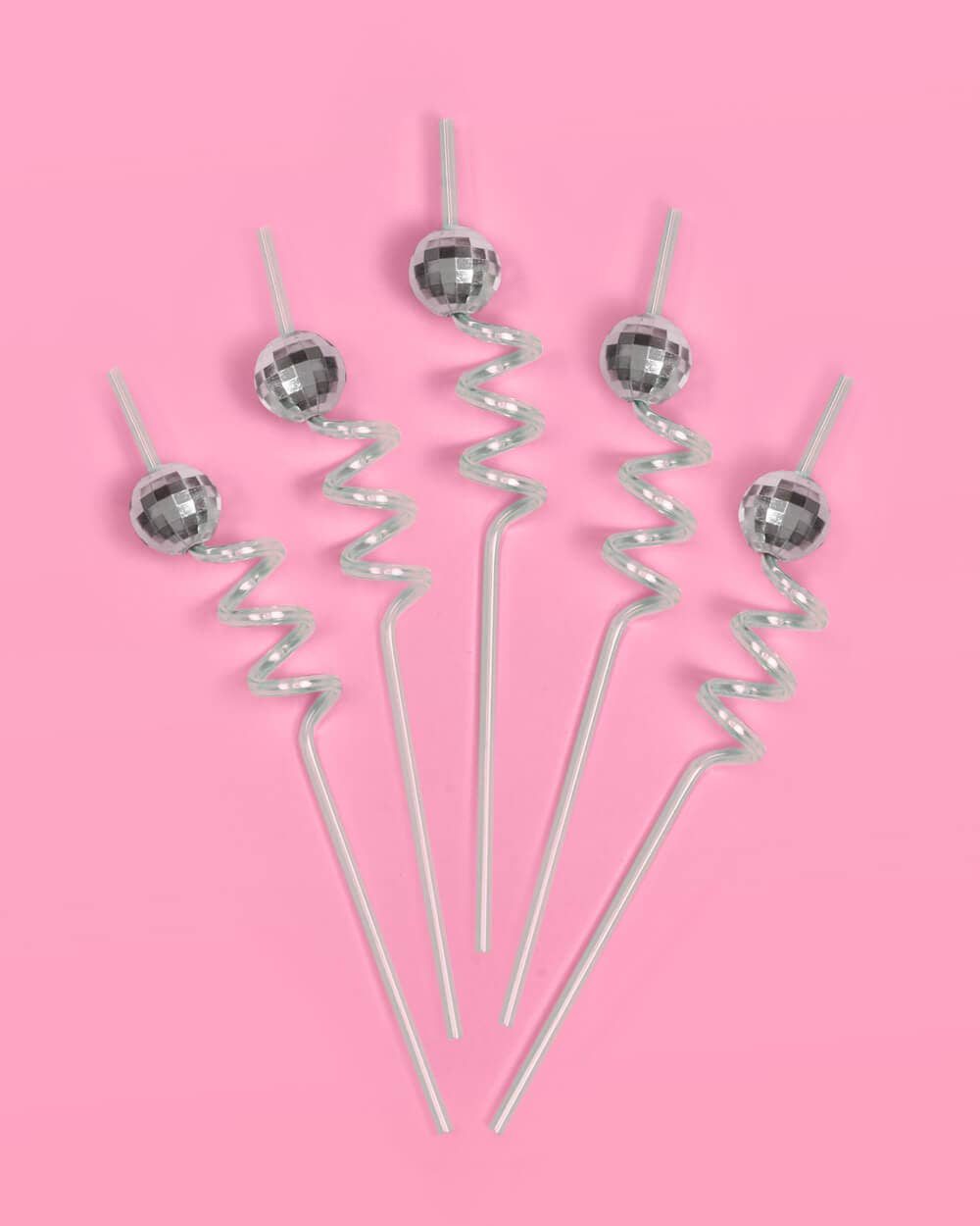 Turquoise Disco Straws