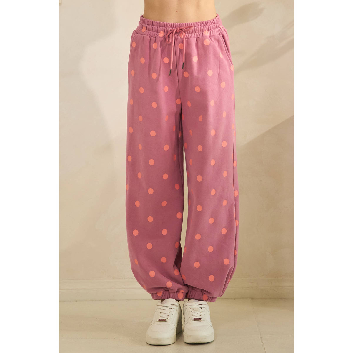 Plum Playful Dot Lounge Pants