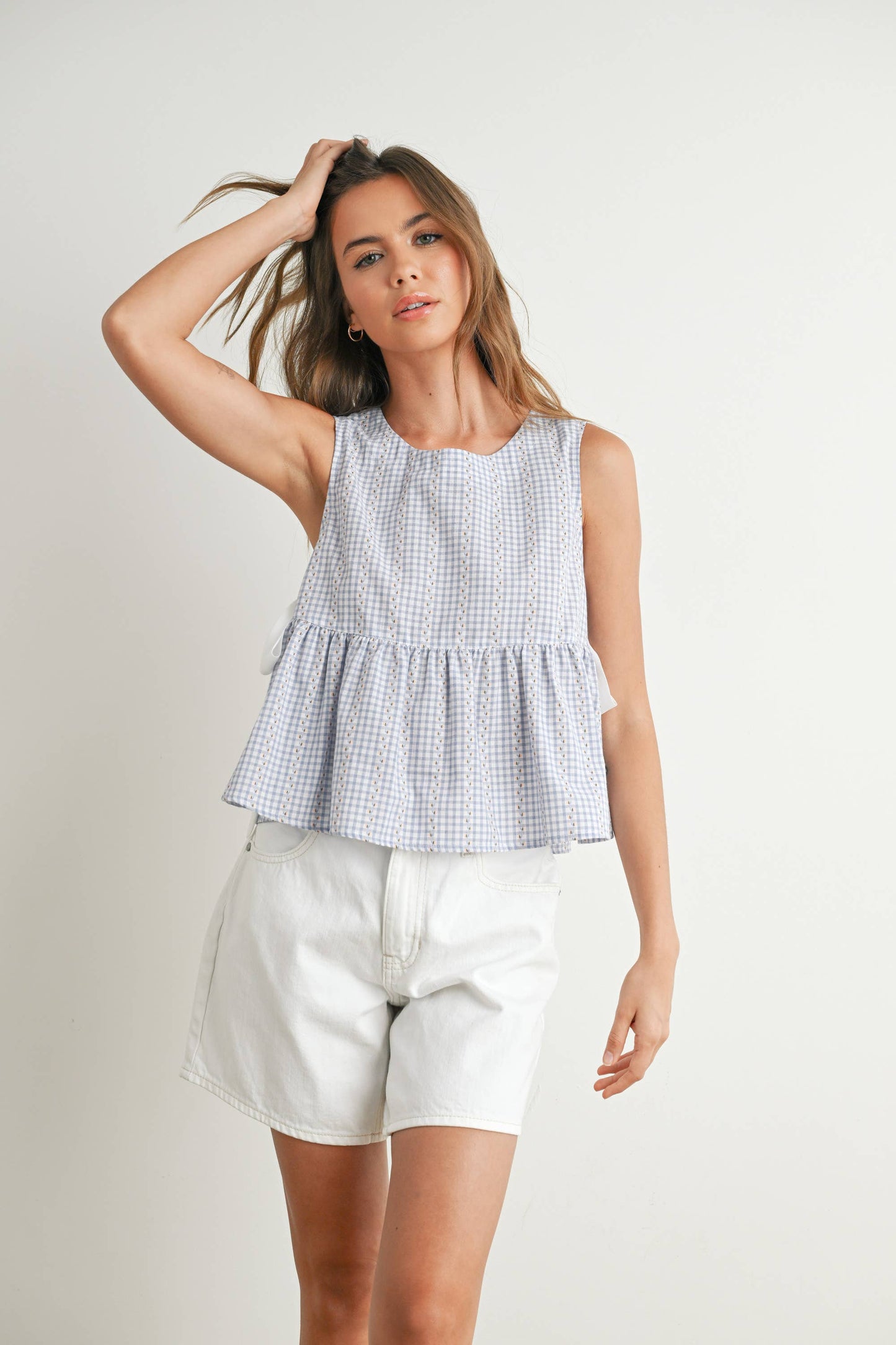 Yellow Lily Peplum Top