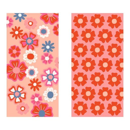 Flower Power Beach Towel